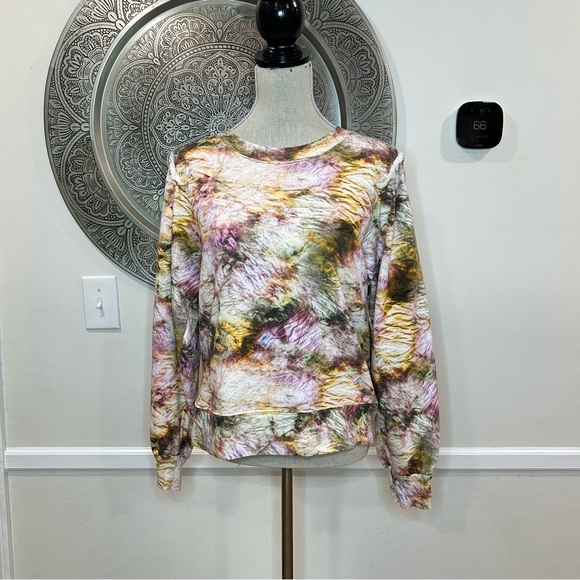 Marie Oliver Tops - Marie Oliver marbled tie dye sweatshirt - Size Large